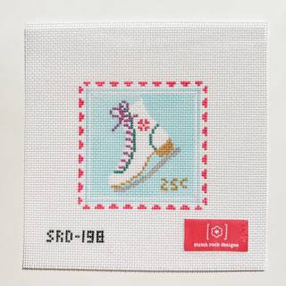 Ice Skate Stamp Canvas by Stitch Rock Designs (thumbnail)