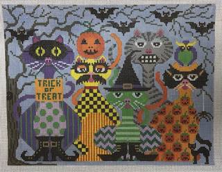 wicked cattitude by JP Needlepoint (thumbnail)