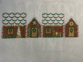 3D Gingerbread House - Green Scallop House by Liz Goodrick-Dillon (Tapestry Tent, via Susan Roberts) (thumbnail)