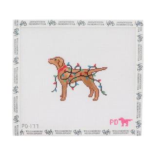 Vizsla Wrapped in Lights by Poppy's Designs (thumbnail)