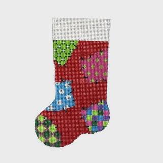 Patchwork Mini Stocking by Pepperberry Designs (thumbnail)