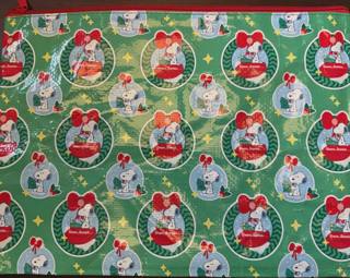 Peanuts Dear Santa Medium Project Bag by Officially Needlepoint (thumbnail)