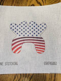 United States Flag Frog by Gone Stitching (thumbnail)