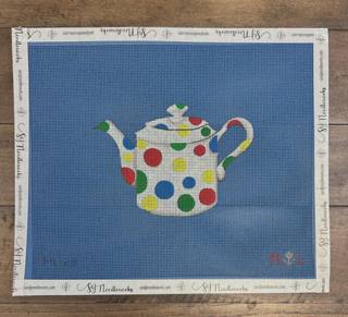 Polka Dot Tea Pot by The Gingham Stitchery (thumbnail)
