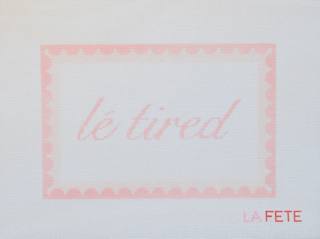 Le Tired by La Fete Needlepoint (thumbnail)