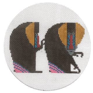 Backscratchin Baboondocks Ornament by Charley Harper (Art Studio) (thumbnail)