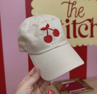 Cherry Baseball Hat by What's the Stitch (thumbnail)