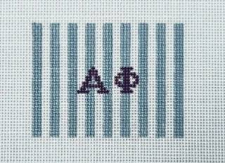 Stripe luggage tag insert-Alpha Phi 1901-AP by Kangaroo Paw Designs (thumbnail)