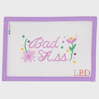 Bad Ass with Purple & Yellow Flowers by Little Bird Designs (thumbnail)