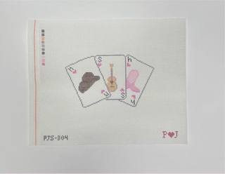 Destination Playing Cards Nashville Canvas by Poppy J Stitches (thumbnail)