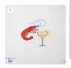 Toasting Shrimp by Blue Ridge Stitchery (thumbnail)