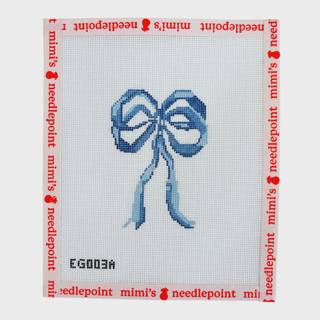 Eleven Gables: Blue Bow Needlepoint Canvases by Stitch Style Needlepoint (thumbnail)