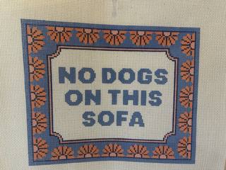 No Dogs on This Sofa by La Fete Needlepoint (thumbnail)