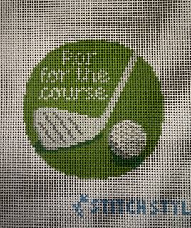 Par for the Course Canvas by Stitch Style Needlepoint (thumbnail)
