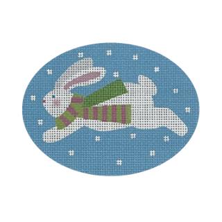 Pepperberry BN03 Jumping Bunny Gr/Pk Scarf by Pepperberry Designs (thumbnail)