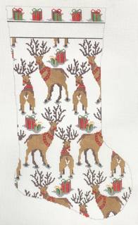 reindeer repeating stocking by KCN Designers (thumbnail)