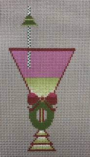 wreath drink with stitch guide & embellishment kit by Sew Much Fun Needlepoint (thumbnail)