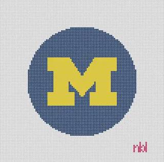 Needlepoint by Laura Michigan Round by Needlepoint by Laura (thumbnail)
