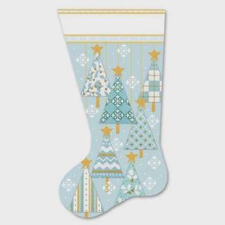 Tree Stocking - Blue & Green by Melissa Shirley Designs (thumbnail)