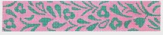 Hawaiian Floral - greens on Pink by Kate Dickerson Needlepoint Collections (thumbnail)