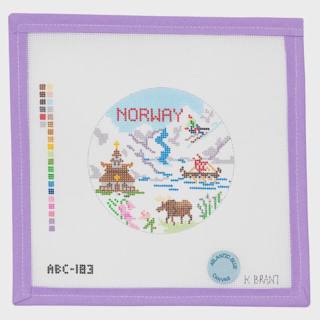Norway Travel Round by Atlantic Blue Canvas (thumbnail)