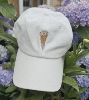 Ice Cream Cone Needlepoint Hat by What's the Stitch (thumbnail)