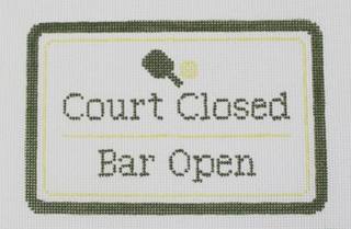 Court Closed....Bar Open - Pickleball by The Painted Stitch (thumbnail)