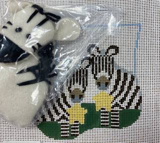 two zebras by Kathy Schenkel (thumbnail)