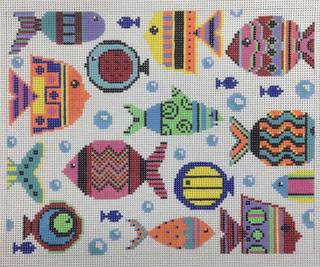 patterned tropical fish by Alice Peterson (thumbnail)