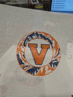 Needlepoint by Laura Virginia Artichoke Round by Needlepoint by Laura (thumbnail)