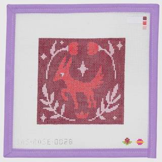 Red Critter Square by Saturnalia Stitching (thumbnail)