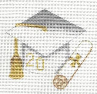 Graduation Cap - White with Year by Burnett and Bradley (thumbnail)