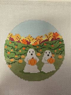Spooky Sweet - Pumpkin Patch Canvas or Kit by The Gingham Stitchery (thumbnail)