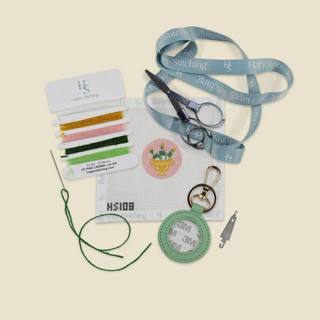 "Bubbly Bliss" Happy Stitching All-In-One Key Fob/Bag Tag Kit by Happy Stitching (thumbnail)