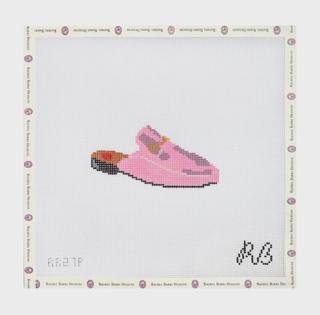 Fancy Loafer - Pink Canvas by Rachel Barri Designs (thumbnail)