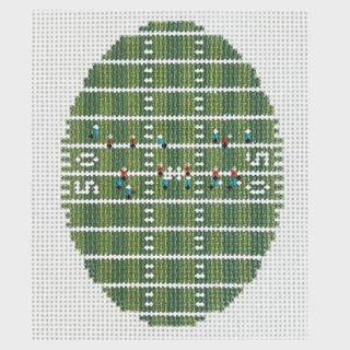 Football from Above Oval by Atlantic Blue Canvas (thumbnail)