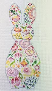 Mini Floral Bunny by Blueberry Point Canvas (thumbnail)