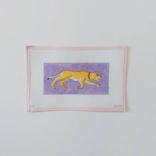 Leopard on Purple by Colors of Praise Art Studio (thumbnail)