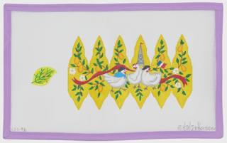 Christmas Pear Ornament - Day 3 by Kate Dickerson Needlepoint Collections (thumbnail)