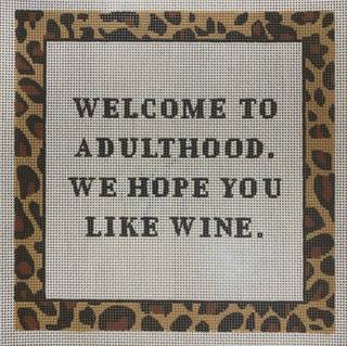 welcome to adulthood, wine by Eva Howard Designs (thumbnail)