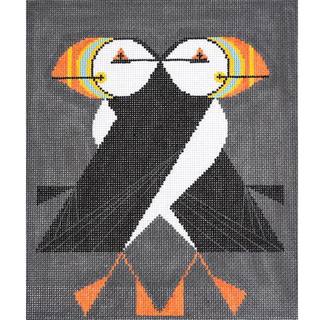 Puffins Passing by Charley Harper (Art Studio) (thumbnail)
