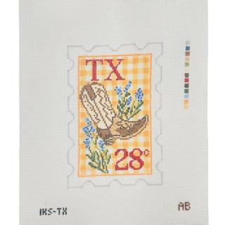 Texas Stamp Yellow Gingham by Initial K Studio (thumbnail)
