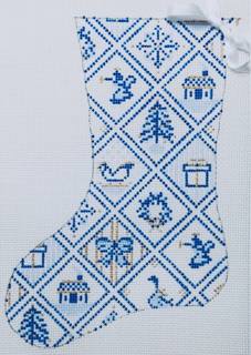 Plum Stitchery 25A Blue and White Tiles by Plum Designs (thumbnail)