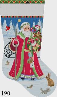 Susan Roberts Birdhouse Delivery Stocking by Susan Roberts Needlepoint (thumbnail)