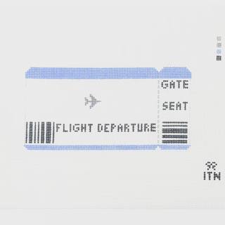 Plane Ticket by Ivy Thread Needlepoint (thumbnail)