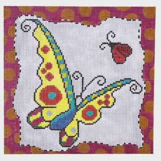 Whimsy Yellow Butterfly by Colors of Praise Art Studio (thumbnail)