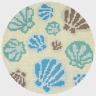 Seashells Coaster - Neutrals by Atlantic Blue Canvas (thumbnail)