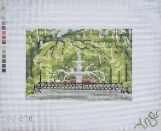 Forsyth Fountain Rectangle by Spellbound Stitchery (thumbnail)