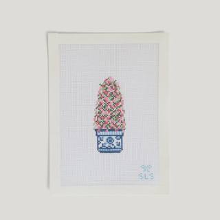 Chinoiserie Rose Trellis by SLS Needlepoint (thumbnail)