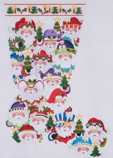 Santa Stocking CS343-13 by Strictly Christmas (thumbnail)